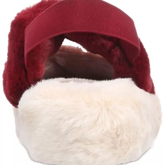 Women's Plush Faux Fur Slide Boxed Slippers - Picture 3 of 4